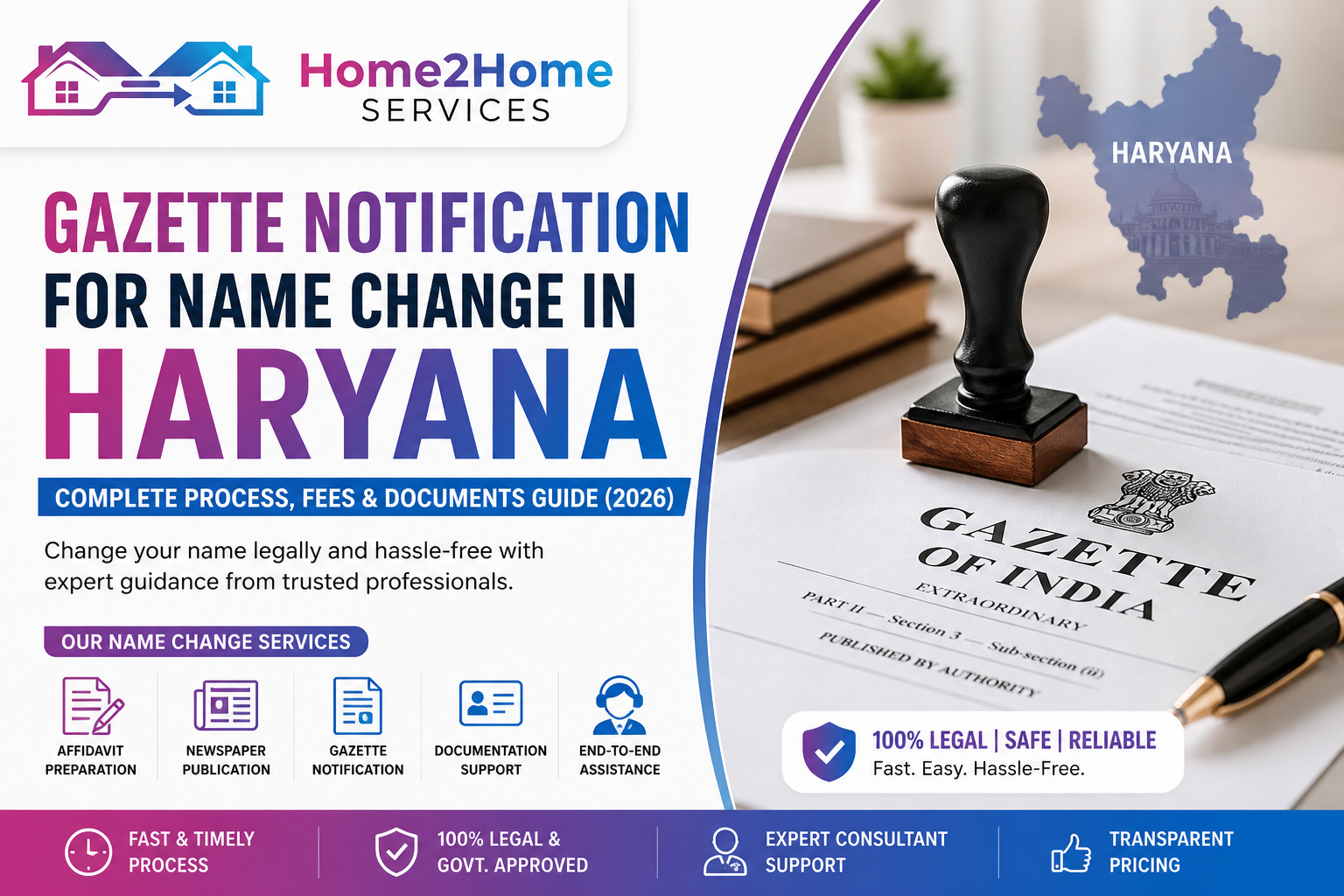  Gazette Notification Name Change Haryana | Gazette Notification Services 2026